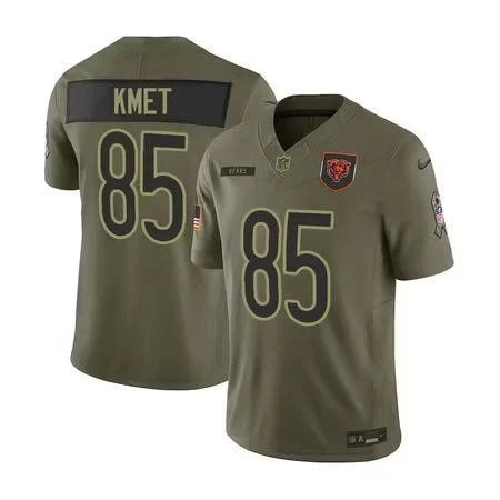 Cole Kmet Chicago Bears Official NFL Nike Salute to Service Jersey