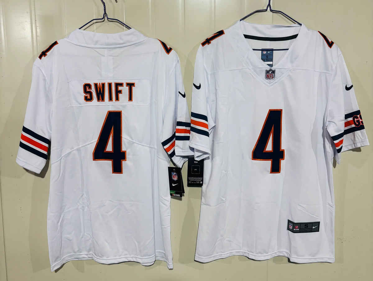 D’Andre Swift Chicago Bears official NFL Nike Jersey White