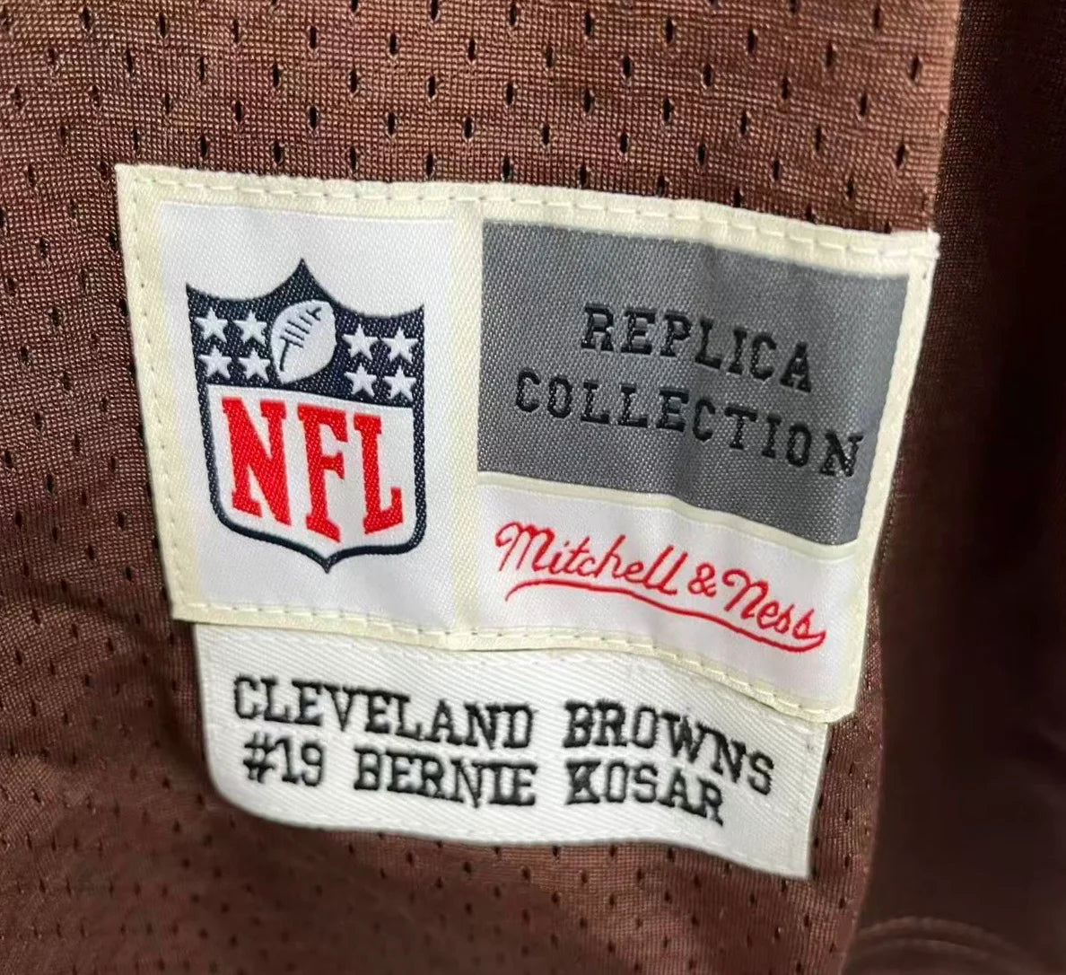Bernie Kosar Cleveland Browns Official NFL Jersey Mitchell & Ness