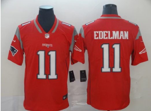 Julian Edelman New England Patriots Jersey red Nike