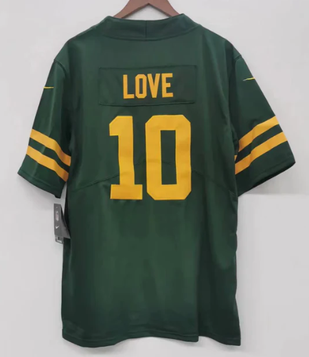 Jordan Love Green Bay Packers Jersey Nike retro