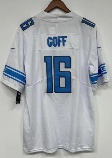 Jared Goff Detroit Lions Official NFL Nike Jersey NIKE white