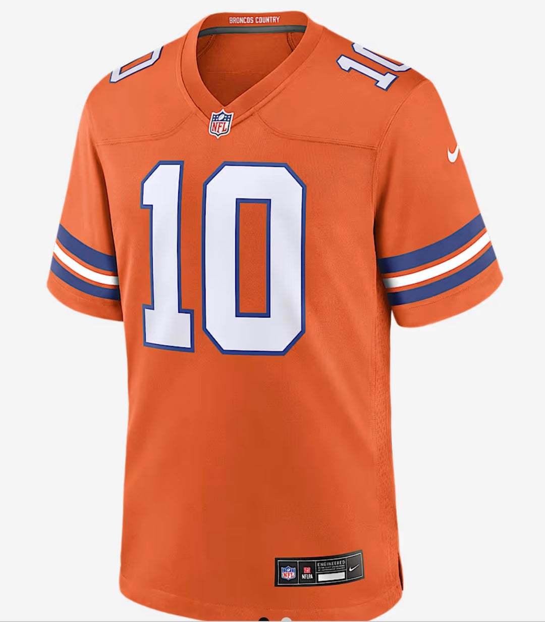 Bo Nix YOUTH KIDS Denver Broncos Official NFL Nike retro Jersey