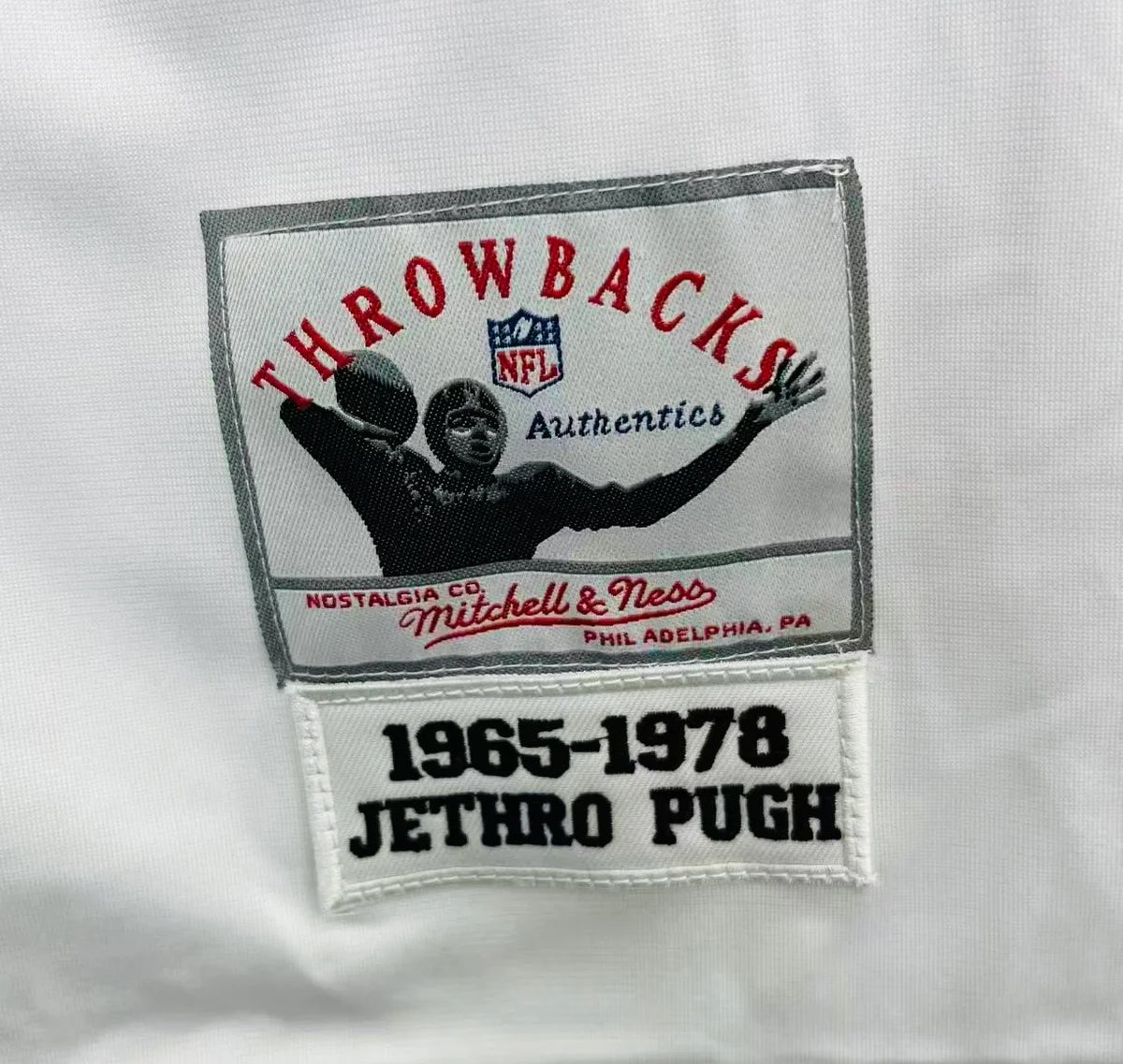 Jethro Pugh Dallas Cowboys Official NFL Jersey white Mitchell & Ness