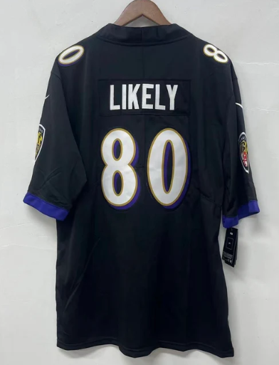 Isaiah Likely Baltimore Ravens Official NFL Jersey Nike Black