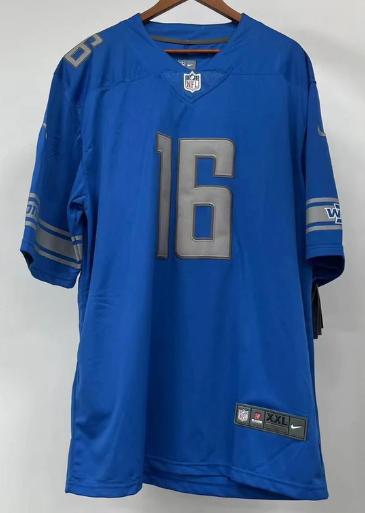Jared Goff Detroit Lions Jersey blue Nike