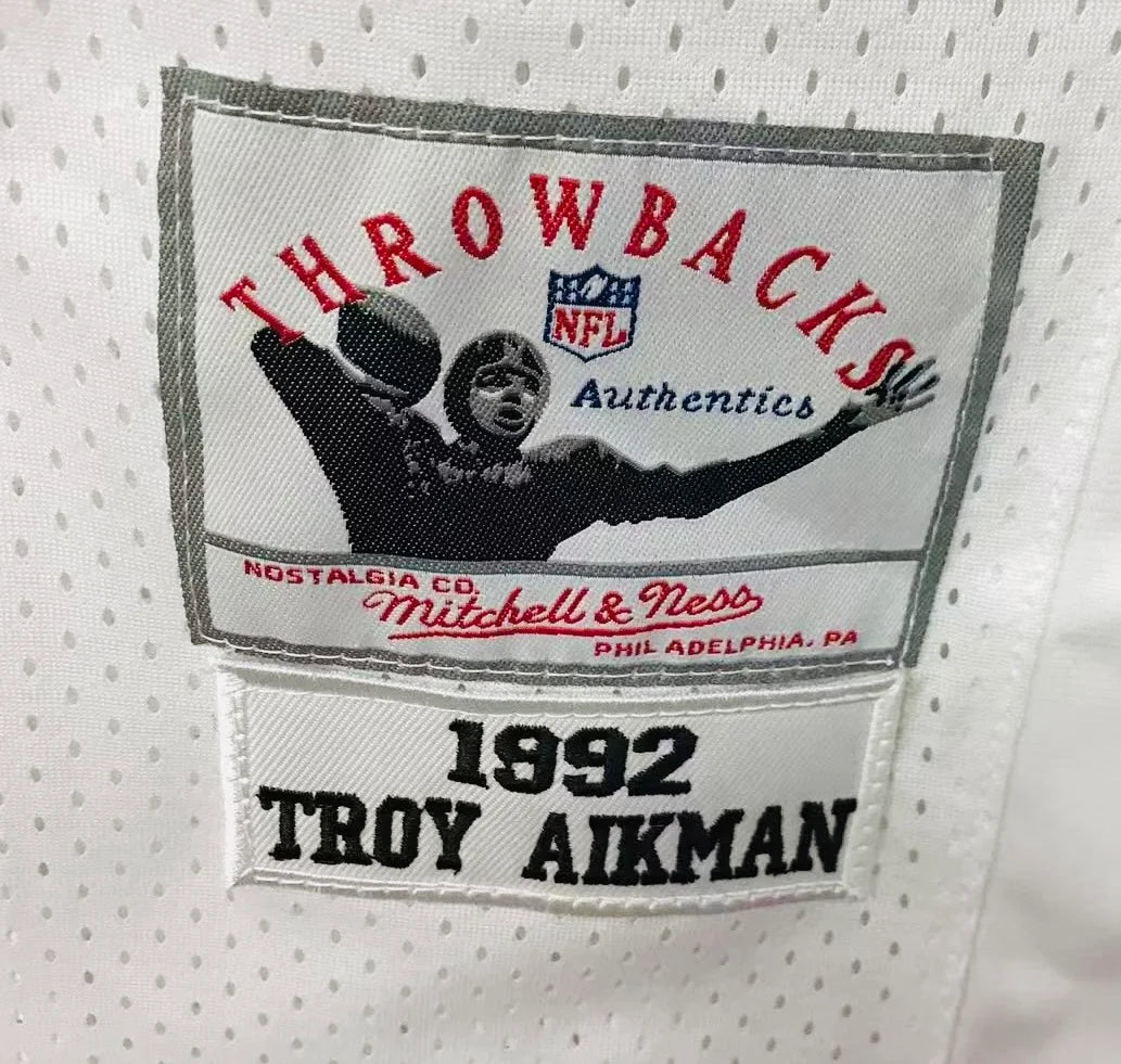 Troy Aikman 1992 Dallas Cowboys Official NFL Jersey Mitchell & Ness