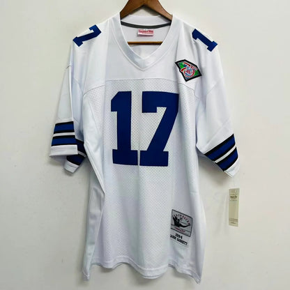 Jason Garrett Dallas Cowboys 1994 Official NFL Jersey white Mitchell & Ness