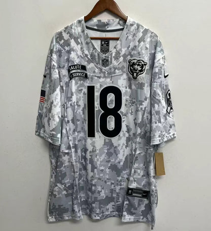 Caleb Williams Chicago Bears 2024 military salute to service Jersey Nike