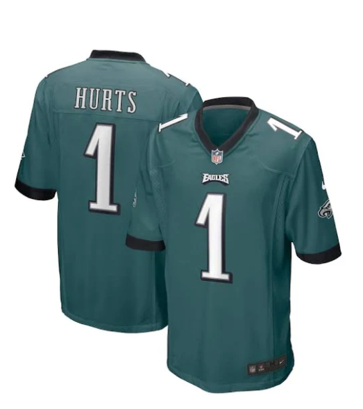 Jalen Hurts Philadelphia Eagles green NIKE Jersey