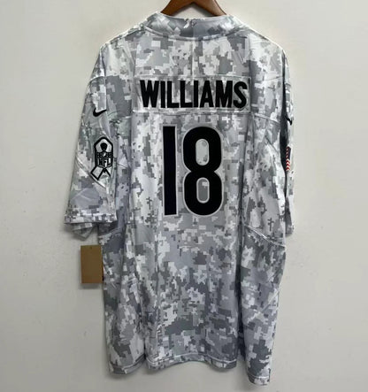 Caleb Williams Chicago Bears 2024 military salute to service Jersey Nike