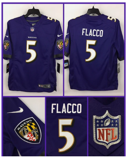 Joe Flacco Baltimore Ravens Official NFL Jersey Nike