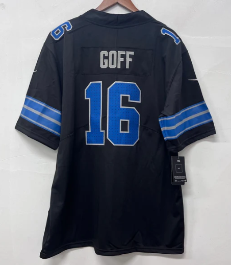 Jared Goff Detroit Lions Official NFL Nike Jersey NIKE black 2024