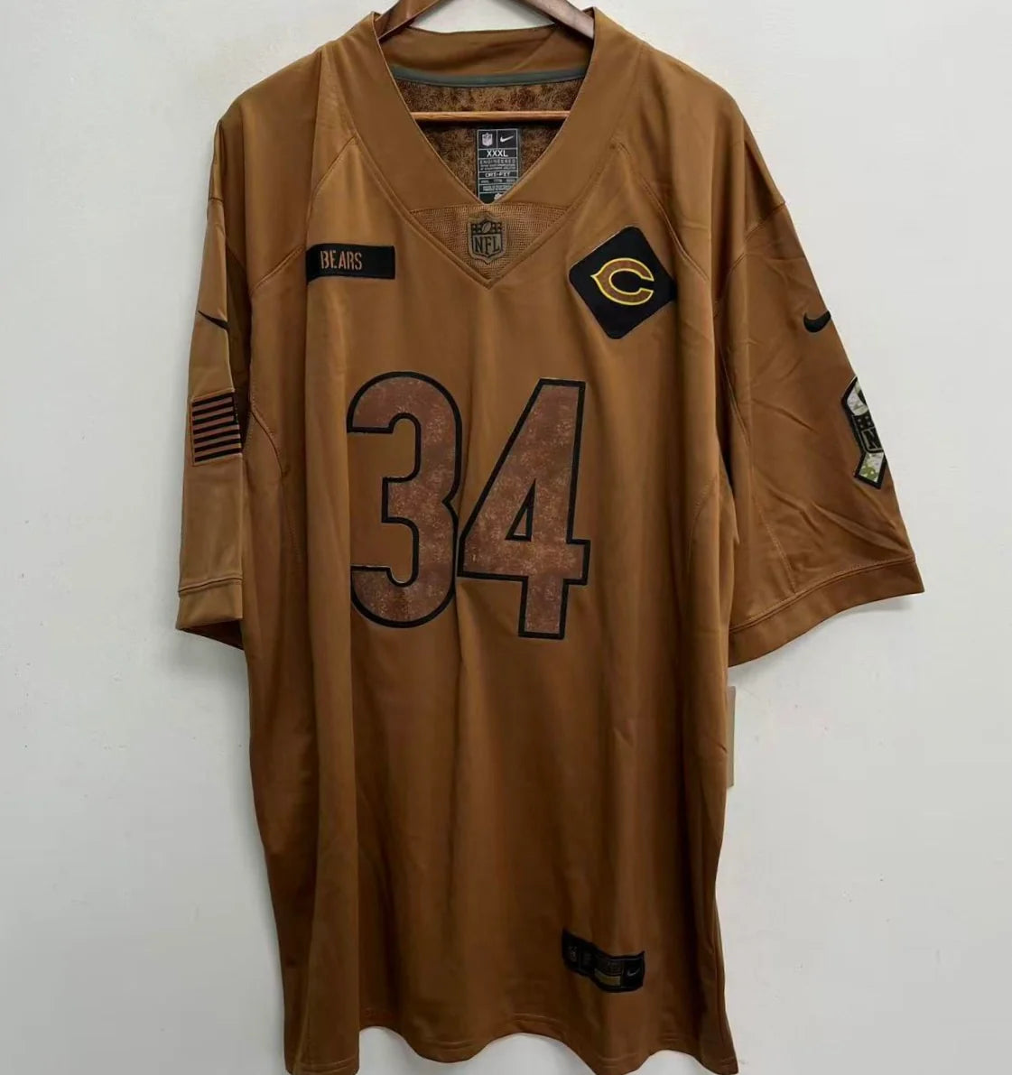 Walter Payton Chicago Bears military salute to service Jersey Nike
