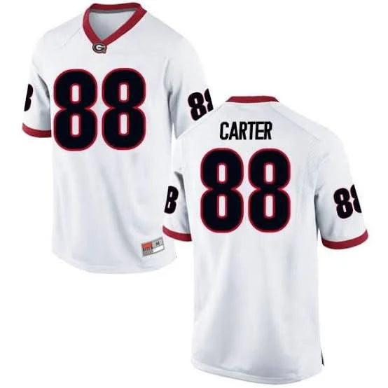 Jalen Carter YOUTH KIDS Georgia Bulldogs Official NCAA Nike Jersey white