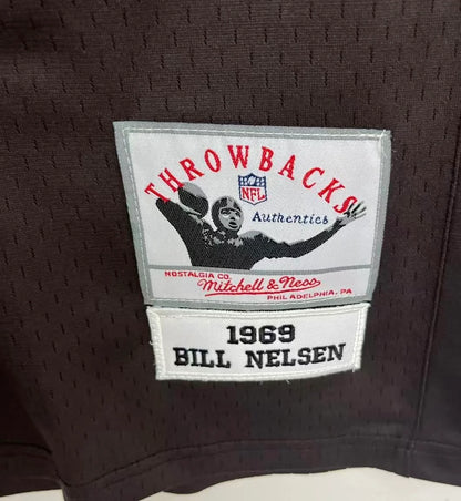 Bill Nelsen 1969 Cleveland Browns Official NFL Mitchell & Ness Jersey