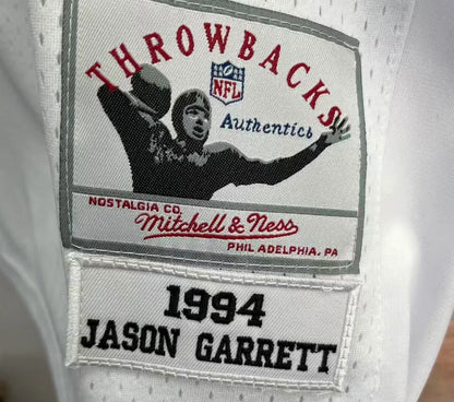 Jason Garrett Dallas Cowboys 1994 Official NFL Jersey white Mitchell & Ness