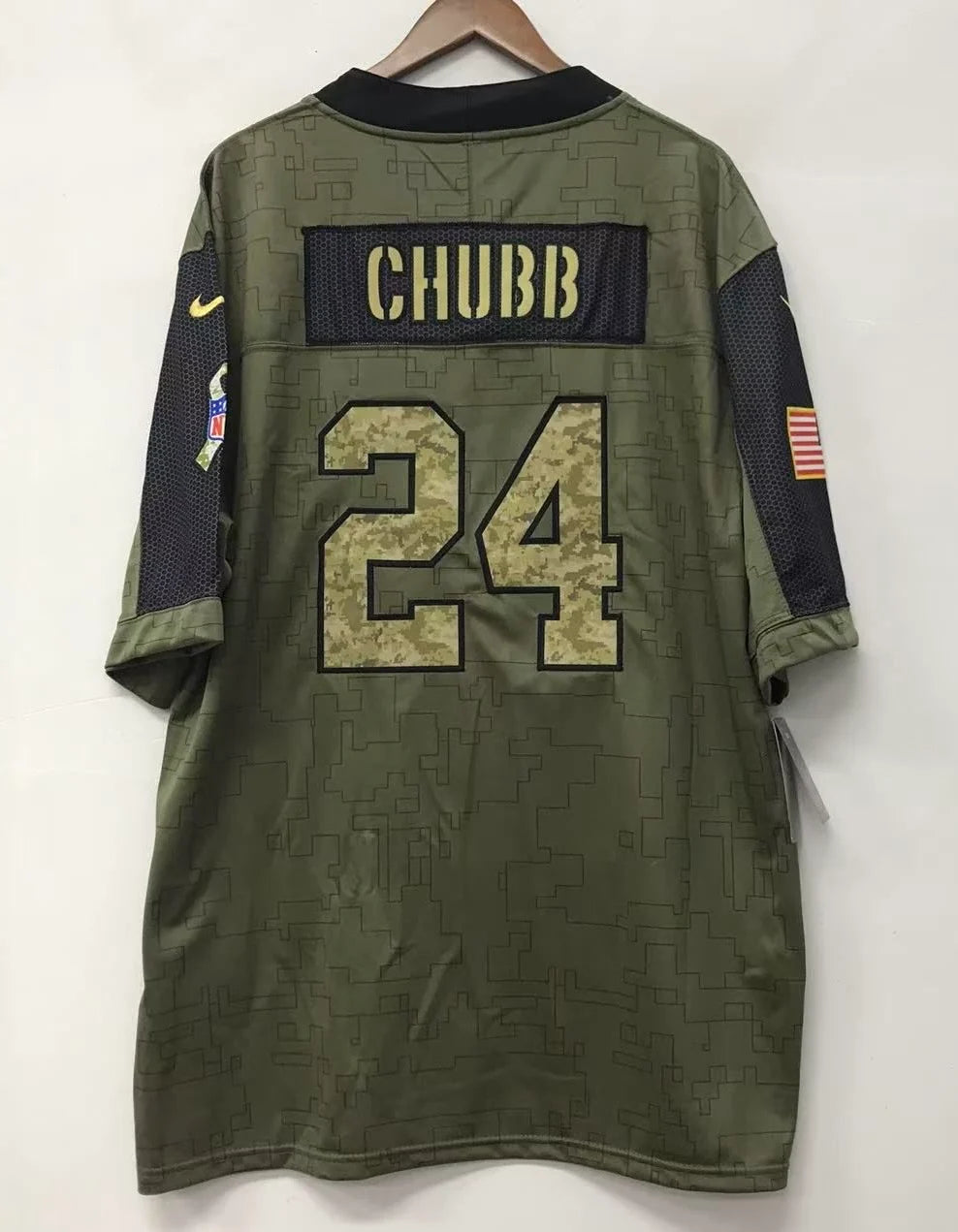 Nick Chubb Cleveland Browns military salute to service Jersey