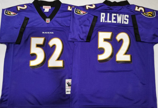 Ray Lewis Baltimore Ravens Jersey purple Mitchell & Ness