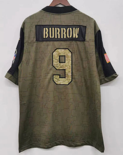 Joe Burrow Cincinnati Bengals military salute to service Jersey