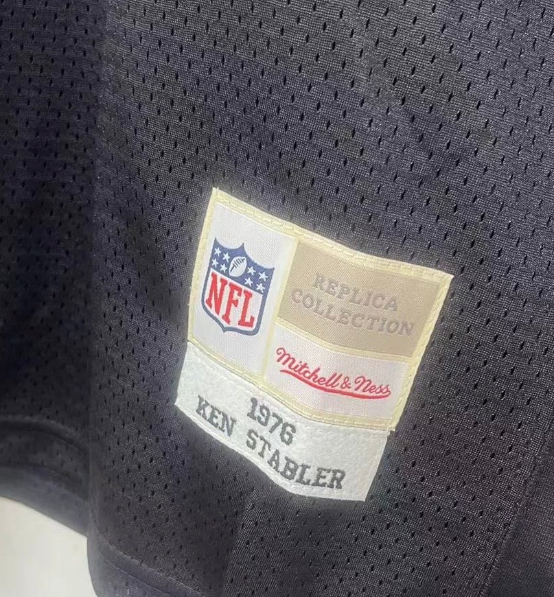 Ken Stabler Oakland Raiders NFL Mitchell & Ness Jersey black