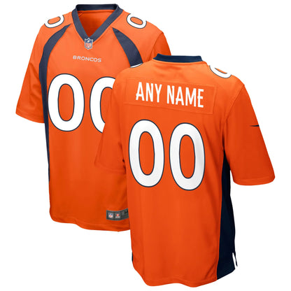 Any name & Number customized Denver Broncos Official NFL Nike Jersey Orange