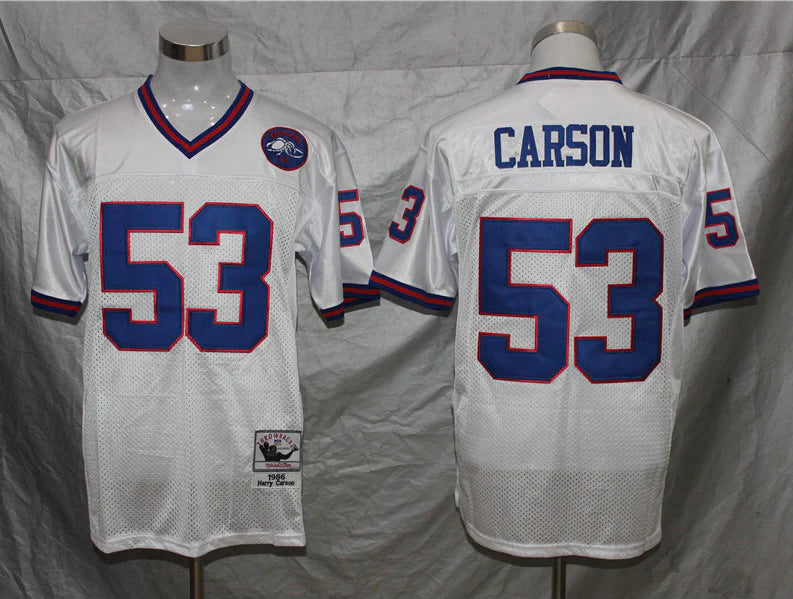 Harry Carson New York Giants Jersey Mitchell & Ness white