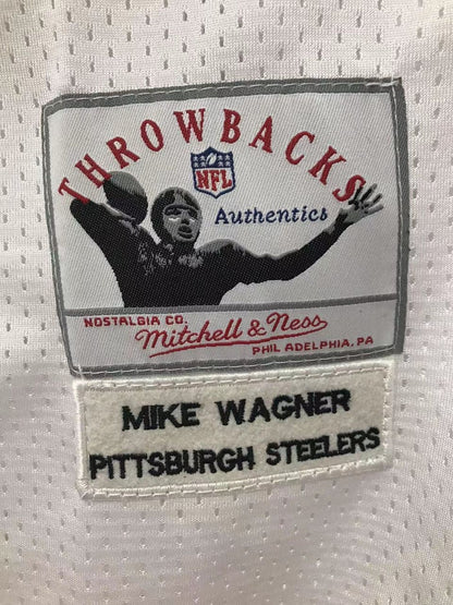 Mike Wagner Pittsburgh Steelers Jersey Mitchell & Ness white