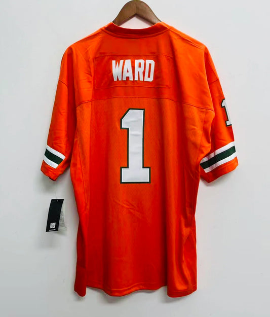 Cam Ward YOUTH KIDS Miami Hurricanes Official NCAA Adidas Jersey
