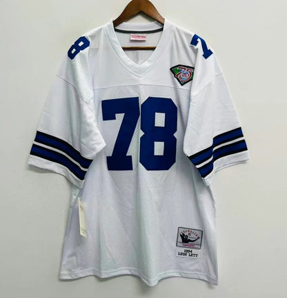 Leon Lett 1994 Dallas Cowboys Official NFL Jersey white Mitchell & Ness