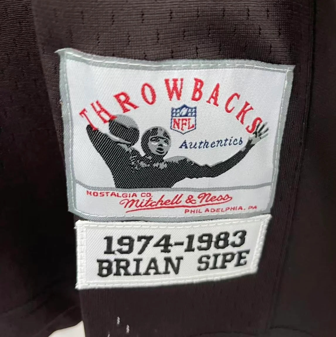 Brian Sipe Cleveland Browns Official NFL Mitchell & Ness Jersey