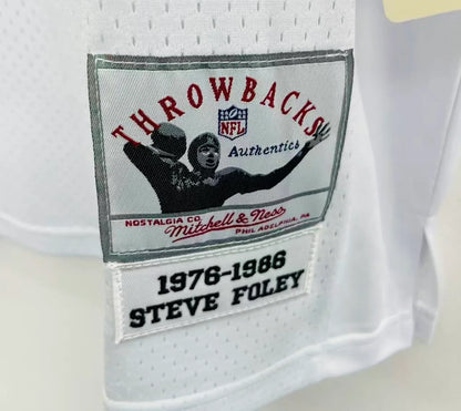 Steve Foley Denver Broncos NFL Mitchell & Ness Jersey white