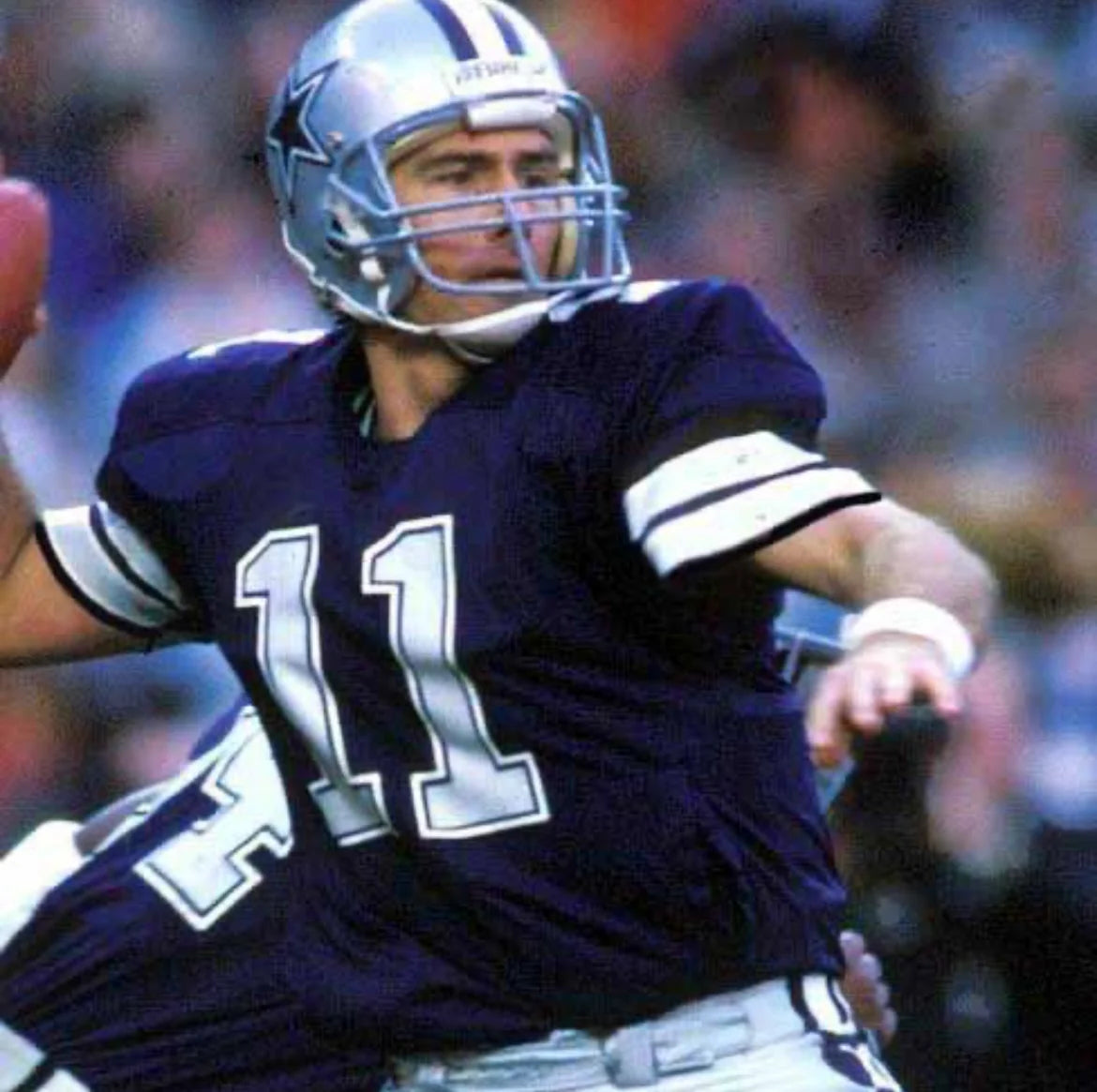Danny White Dallas Cowboys Official NFL Jersey Mitchell & Ness dark blue