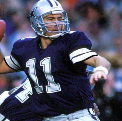 Danny White Dallas Cowboys Official NFL Jersey Mitchell & Ness dark blue