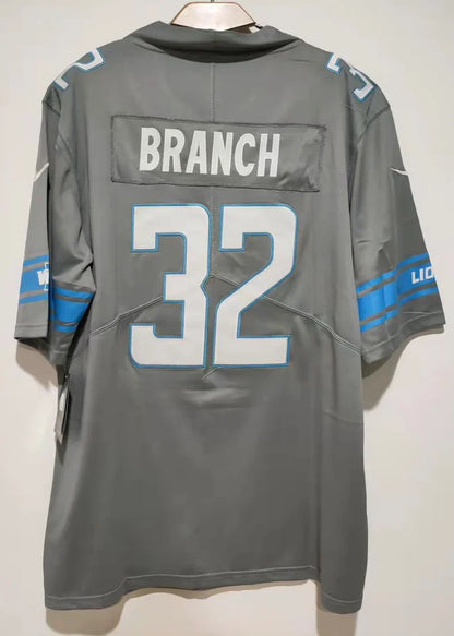 Brian Branch YOUTH KiDS Detroit Lions Official NFL Nike Jersey gray