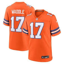 Jaylen Waddle Denver Broncos Official NFL Nike Jersey Classic Orange