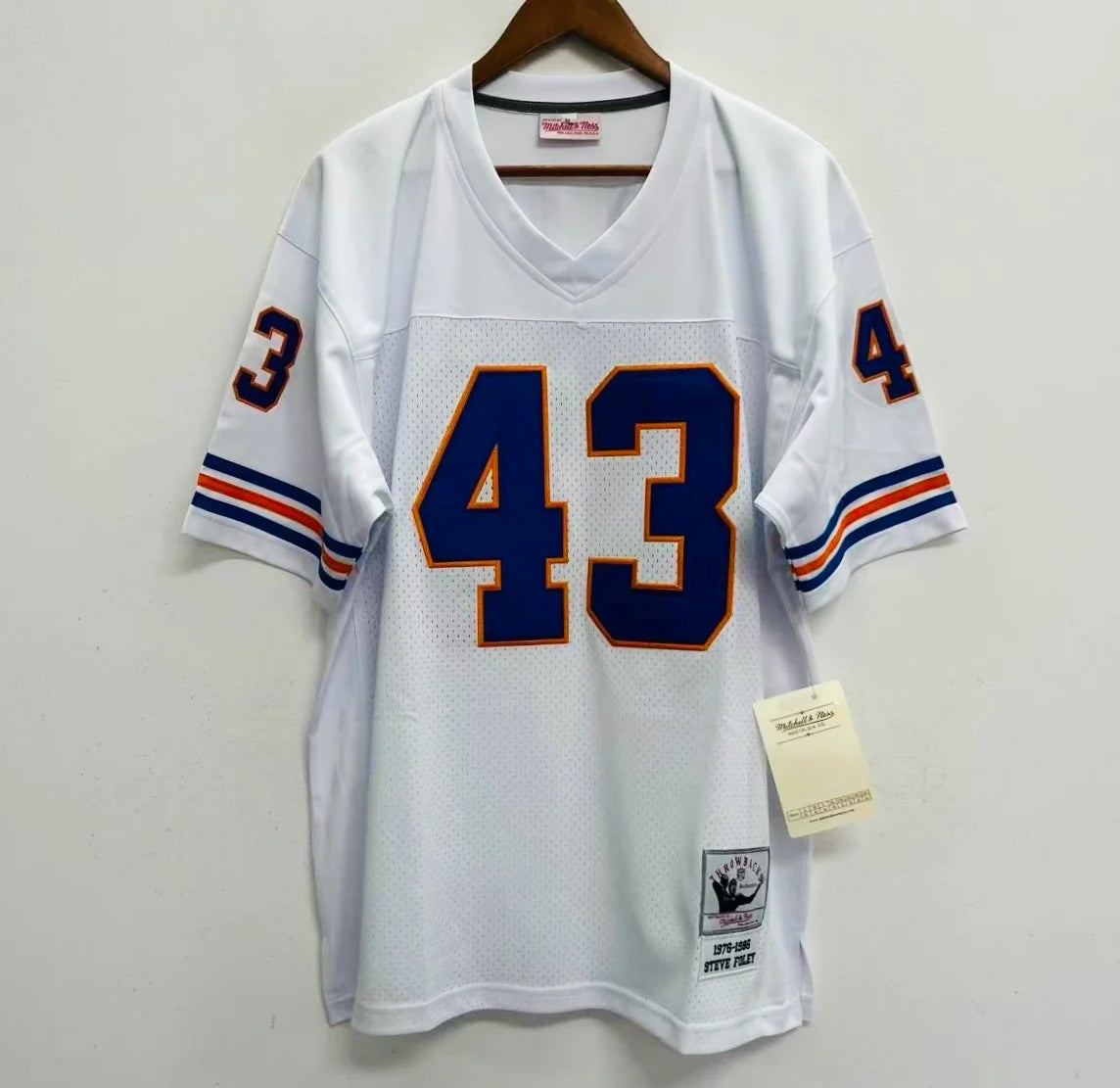 Steve Foley Denver Broncos NFL Mitchell & Ness Jersey white