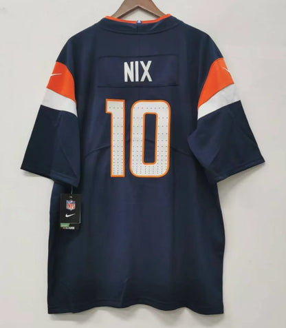 Bo Nix Denver Broncos Official NFL Nike Jersey blue