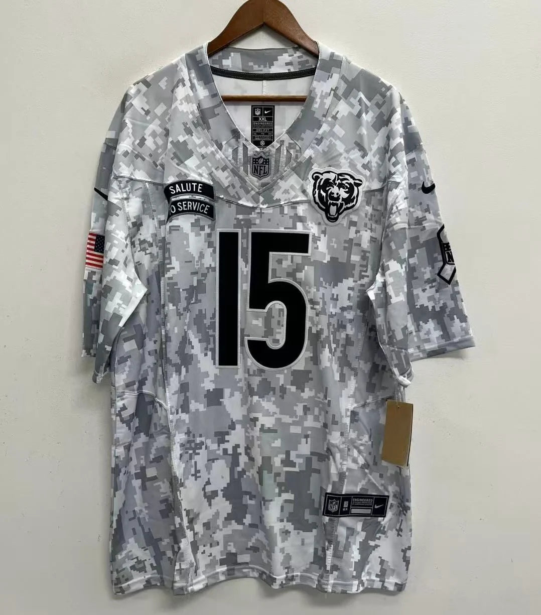 Rome Odunze Chicago Bears 2024 military salute to service Jersey Nike