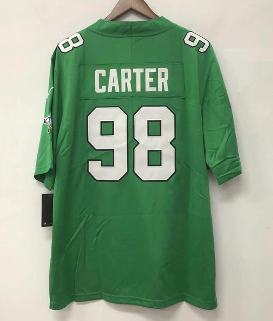 Jalen Carter Philadelphia Eagles Jersey Kelly Green