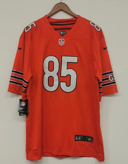 Cole Kmet Chicago Bears Official NFL Nike Jersey orange