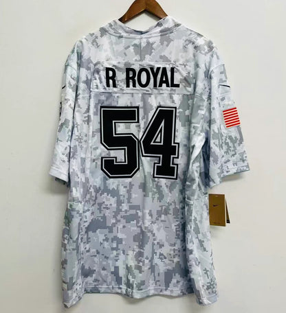 Any name & Number customized Dallas Cowboys Official NFL Nike Salute to Service Jersey