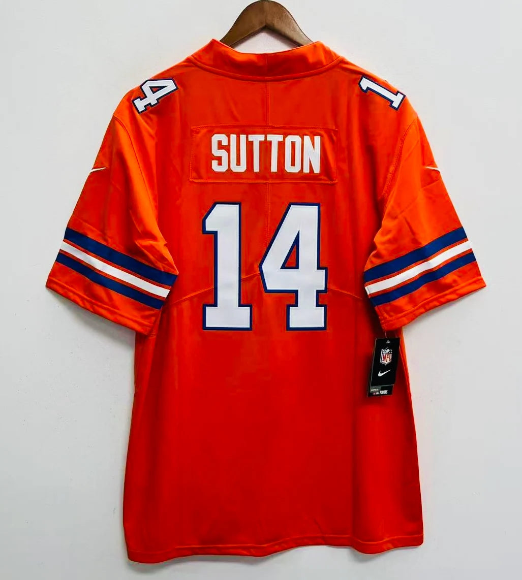 Courtland Sutton Denver Broncos NFL Jersey Nike Orange retro