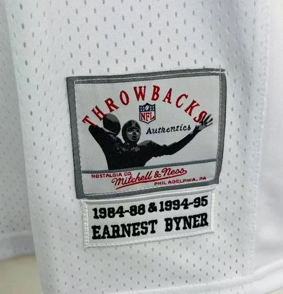 Earnest Byner Cleveland Browns Official NFL Mitchell & Ness Jersey white