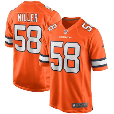 Von Miller Denver Broncos Official NFL Nike Jersey Classic Orange