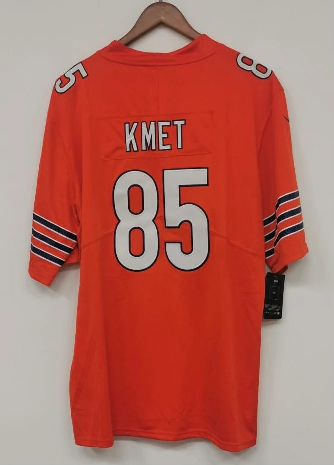 Cole Kmet Chicago Bears Official NFL Nike Jersey orange