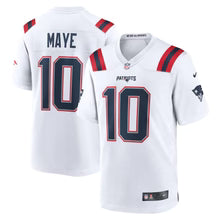 Drake Maye New England Patriots Official NFL Nike YOUTH KIDS Jersey white