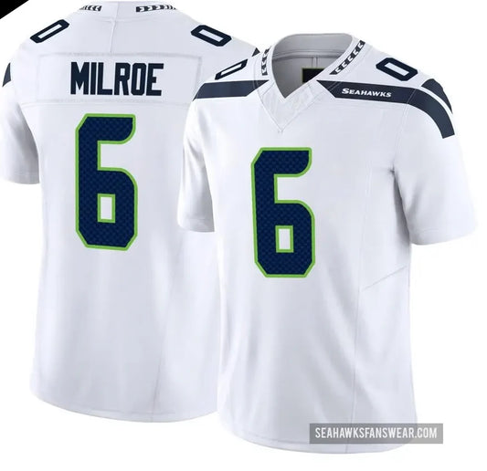 Jalen Milroe YOUTH KIDS Seattle Seahawks Official NFL Nike Jersey white