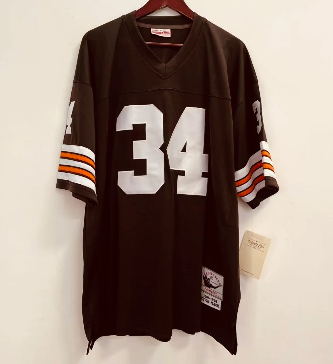 Kevin Mack Cleveland Browns Official NFL Mitchell & Ness Jersey