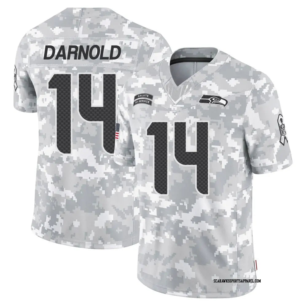 Sam Darnold YOUTH KIDS Seattle Seahawks Official NFL Nike Jersey Gray
